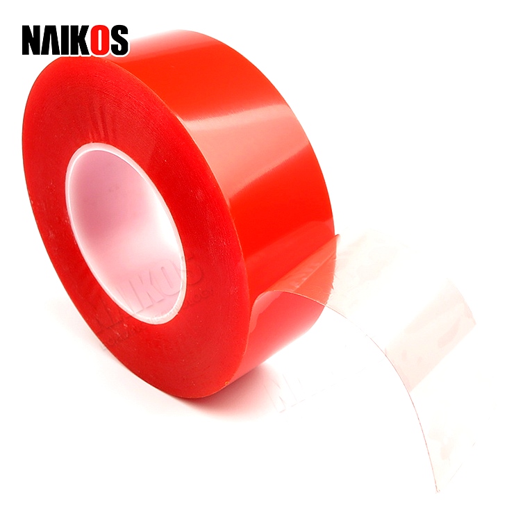 红膜PET双面胶带厂家直销 防水高透明