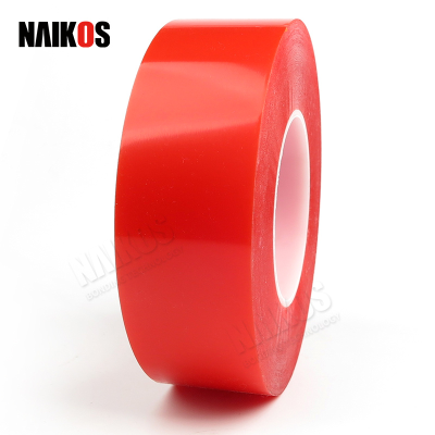 红膜PET双面胶带 工业级高粘耐候解决方案